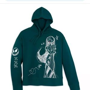 The Nightmare Before Christmas Sally Teal Pullover Hoodie Adult M